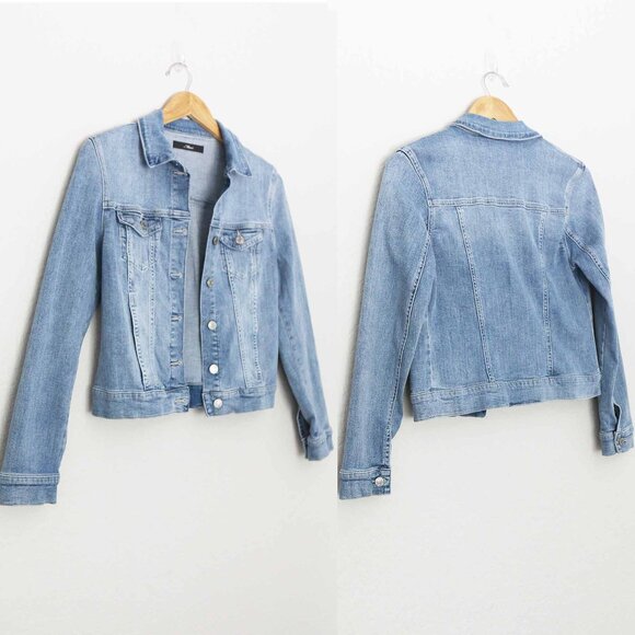 Mavi Women's XS Samantha Denim Jacket Stretchy Slim Fit Crop Organic Cotton $118 - Picture 14 of 15